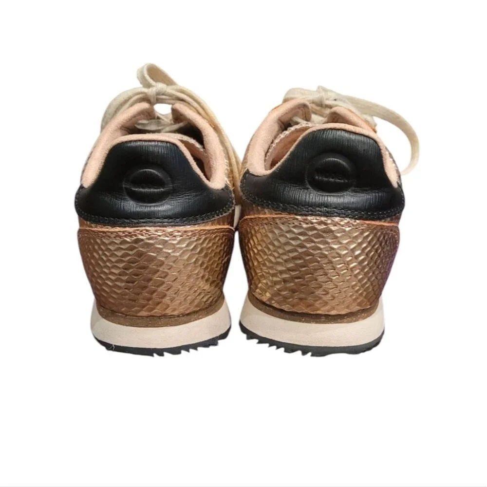 Woden Metallic Rose Gold Sneakers